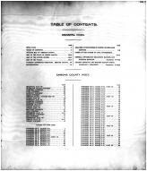 Table of Contents, Emmons County 1916 Microfilm
